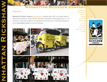 Tablet Screenshot of manhattanrickshaw.com